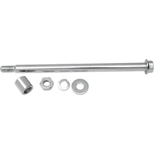 Drag Specialties Axle - Rear - Chrome - Belt - 4 Speed 0214-0582