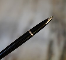 Kugelschreiber Stift Waterman Carene Lackiert Schwarz - Platinee - Vergoldet 18