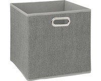 Aufbewahrung Korb Stoff Hellgrau 31X31X31 Cm