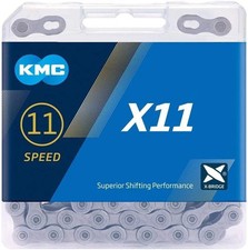 2pcs KMC X11 11-Speed 118L Bike Chain Gray Stretch-Proof fits Campy SRAM Shimano