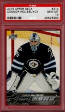 2015-16 UPPER DECK CONNOR HELLEBUYCK YOUNG GUNS ROOKIE #214 PSA 10 YG RC UD