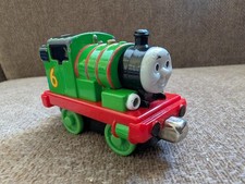 Thomas  Friends Take N  Play Percy TALKING/LIGHT Metal Train 2009 Mattel GREEN