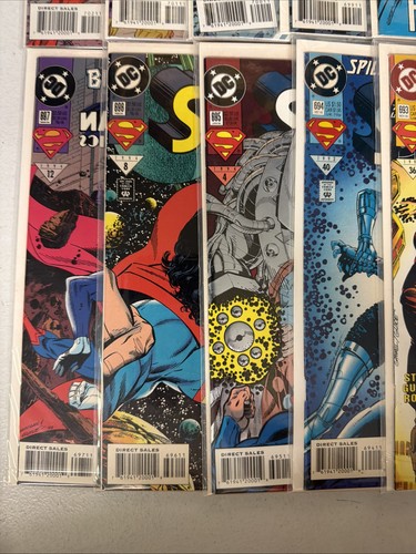 Action Comics #693 694 695 696 607 698 699 700 701 702 Lot Run Set DC VF/NM *R10 - Afbeelding 3 van 5