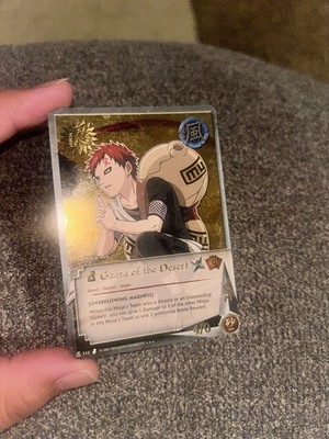Naruto CCG- Gaara of the Desert GOLD FOIL {Super Rare} 112b Damaged