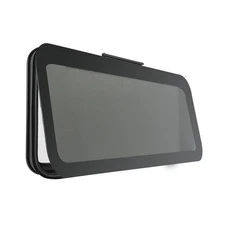 Frameless RV Window, 36" W x 22" H Tinted RV Window with Net Screen and Trim ...