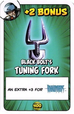 BLACK BOLT TUNING FORK USAopoly Munchkin Marvel The Game Collectible Card