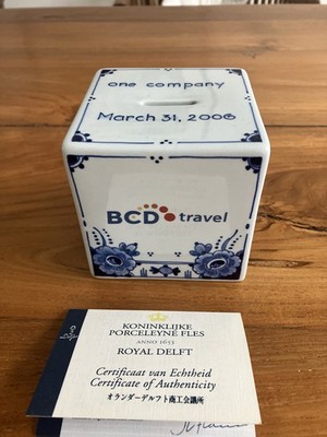 Spardose - Money Box - Royal Delft Porcelain - BCD Travel - unique / einmalig