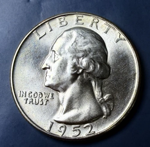 1952-D Washington Quarter 90% Silver Brilliantly Uncirculated #1