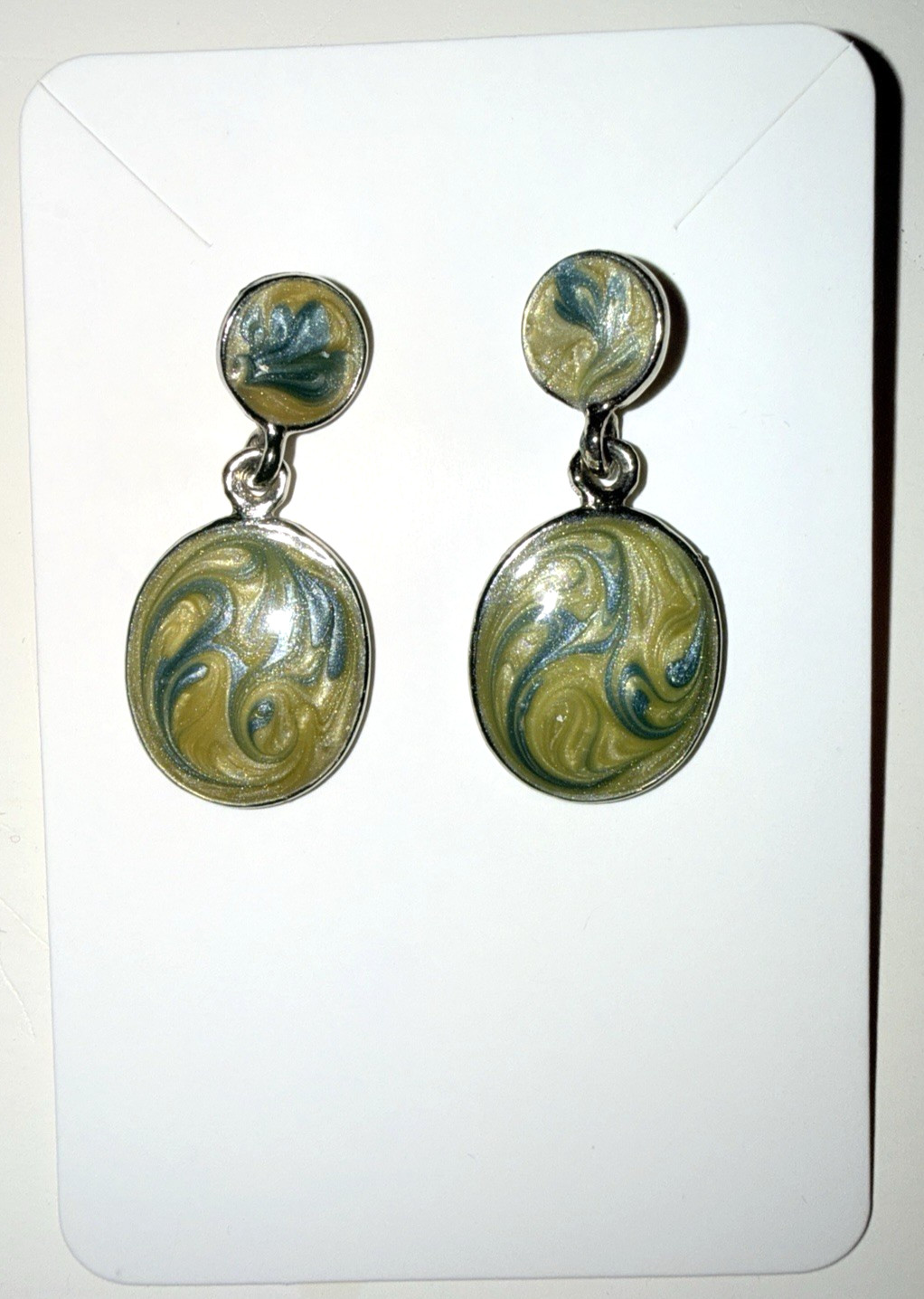 Sterling Silver Abalone Shell Drop Dangle Earring… - image 10