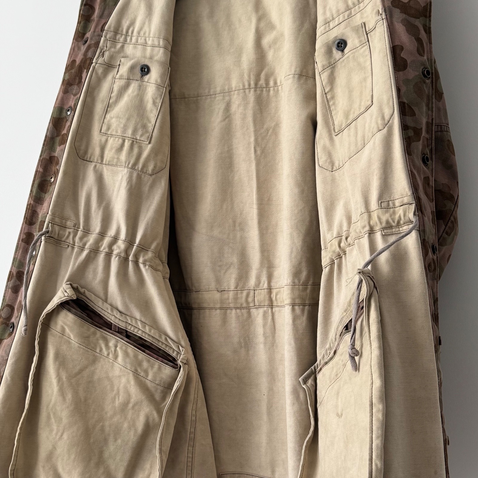 50s Vintage Military 1959 Dated Austrian Army ‘KAZ58’ Pea Dot Camo Parka Jacket