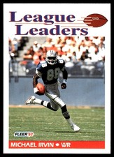 Michael Irvin 1992 Fleer #455 Dallas Cowboys NFL READ FREE SHIPPING AutographDen