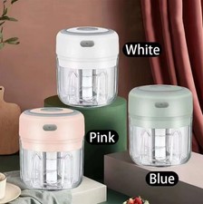 Electric Mini Garlic Spice Chopper Blender Mincer Food Processor USB Charging