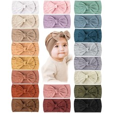 20PCS Baby Nylon Headbands Hairbands Hair Bow Elastics for Baby Girls Newborn...