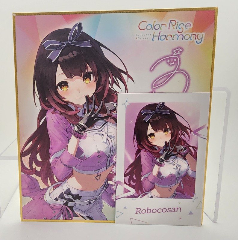 Robocosan Hololive 6th fes. Color Rise Harmony Shikishi Message Board Cheki