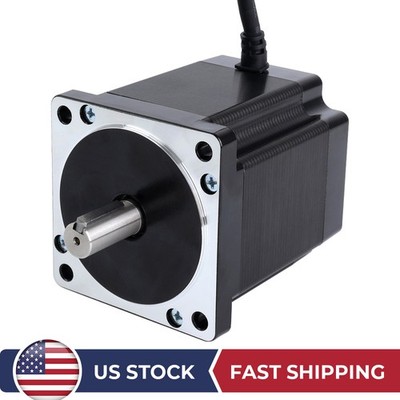 STEPPERONLINE Nema 34 Stepper Motor 1.8deg 1133oz.in 6A 86x98mm Φ14mm CNC