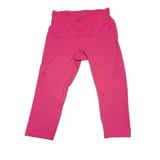 Layer 8 Pink Capri Leggings Qwick Dry Stretch Activewear Sz Small