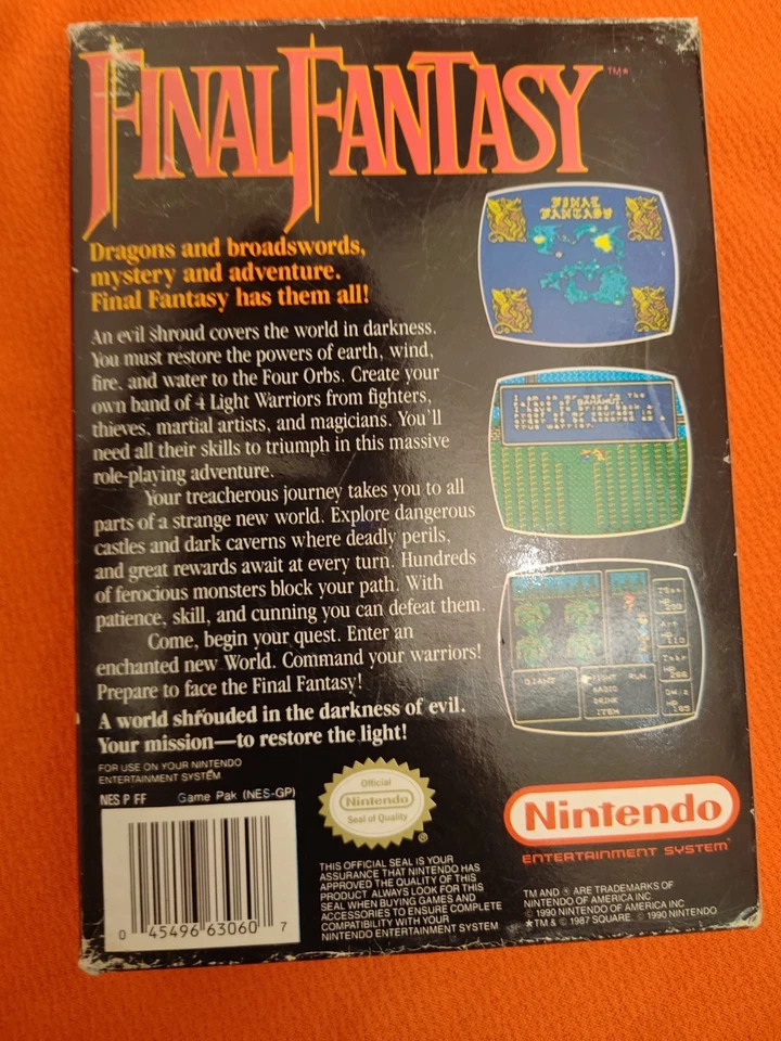 Final Fantasy (NES) CIB New, open box never played. Manual and map included  - Image 2 of 3