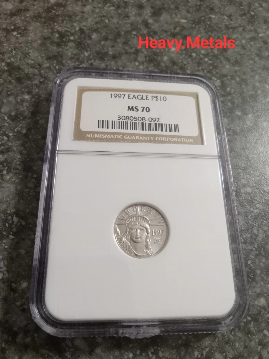 1/10 oz Precious Metal Content per Unit 1997 Platinum Bullion
