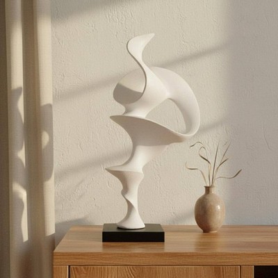 Abstrakte Tänzerin Skulptur Wabi-Sabi Ästhetisch Gedreht Kunst Statue Elegantes Design