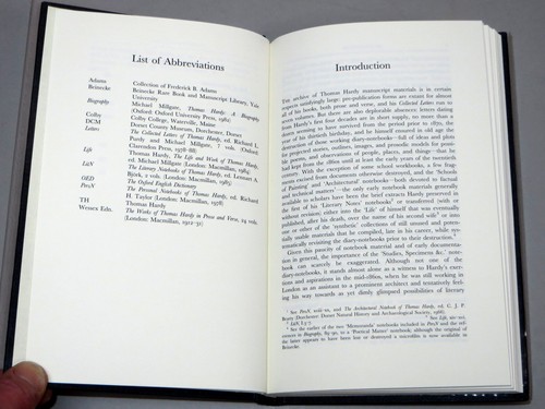 THOMAS HARDYS Studies Specimens &c Notebook - Dalziel & Millgate (1st Ed 1994) - Picture 5 of 9