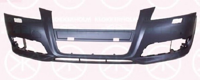 Front Bumper Audi A3 (8P) 04.2008-10.2012 with Holes for Spray Nozzles