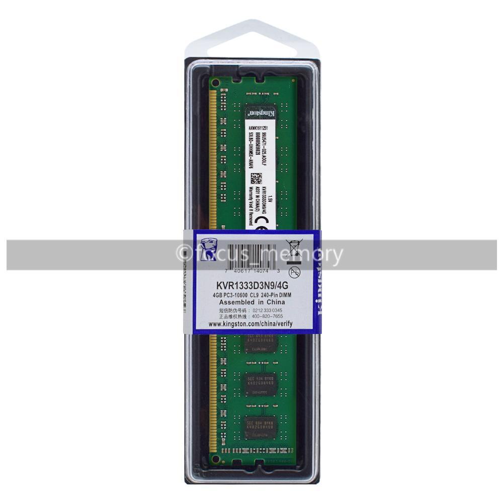 4gb Ram Pc3 10600 Ram Kingston 4GB PC3-10600 DDR3-1333MHz