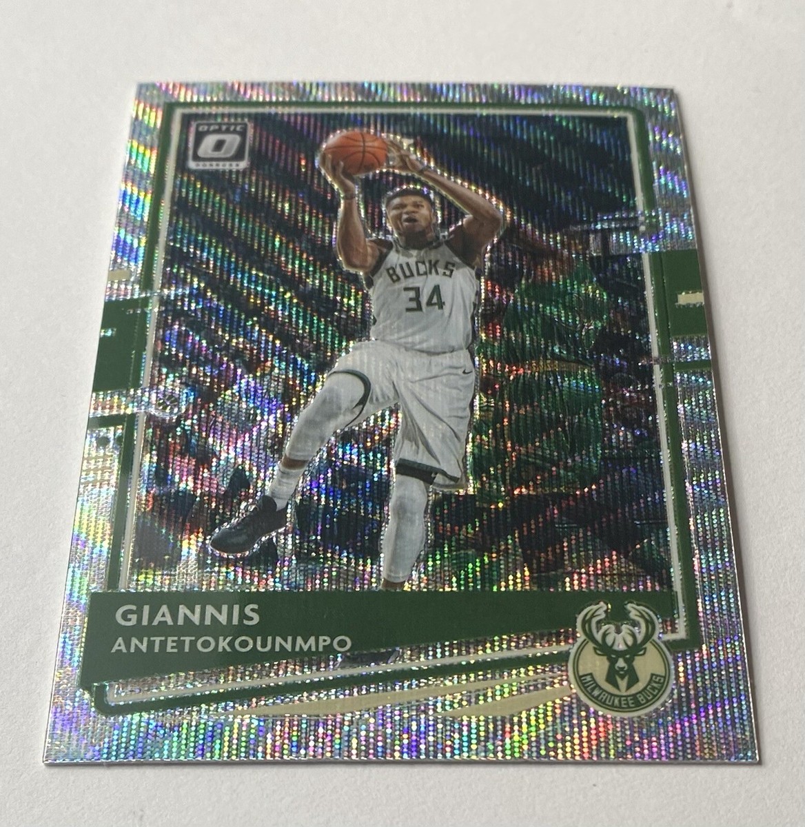 その他 Giannis Antetokounpo Silver Prizm Optic 2021-22 Optic NBA Giannis Antetokounmpo Silver Holo Prizm