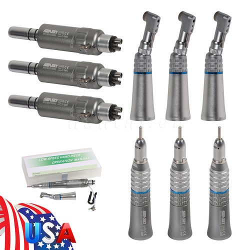 NSK Style Dental Slow Low Speed Handpiece Straight Contra Angle Air Motor 4/2H M - Picture 5 of 221