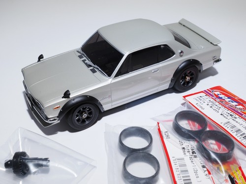 Kyosho Mini-Z AWD MA-010 ASF Skyline 2000GT-R Hakosuka Chassis & body Set USED