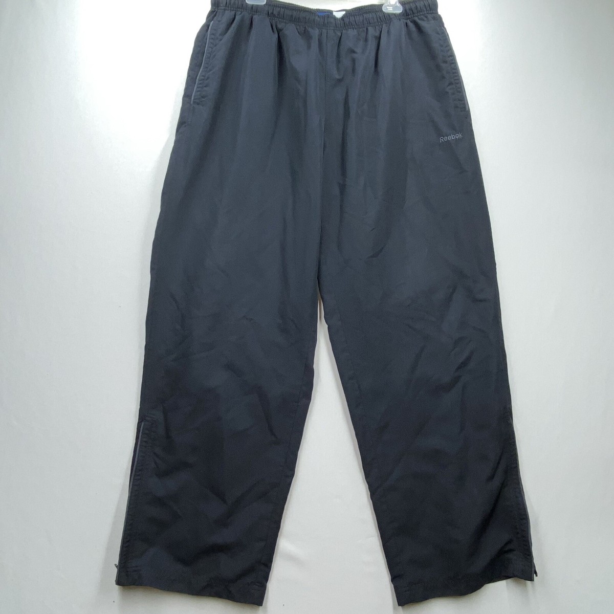 ★Reebok★ Warmup pants black Reebok Pants Men's XL Black Track Pants Warm Up Pants