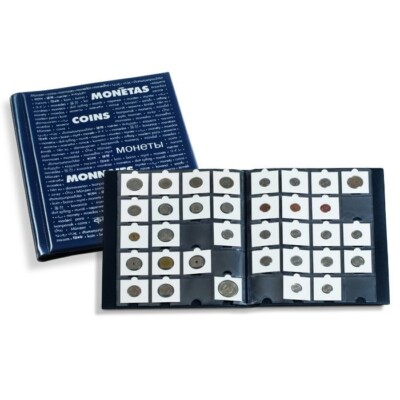 2x2 Coin Flips Album 200 Pockets Binder Blue Folder 10 Pages Holder Lighthouse