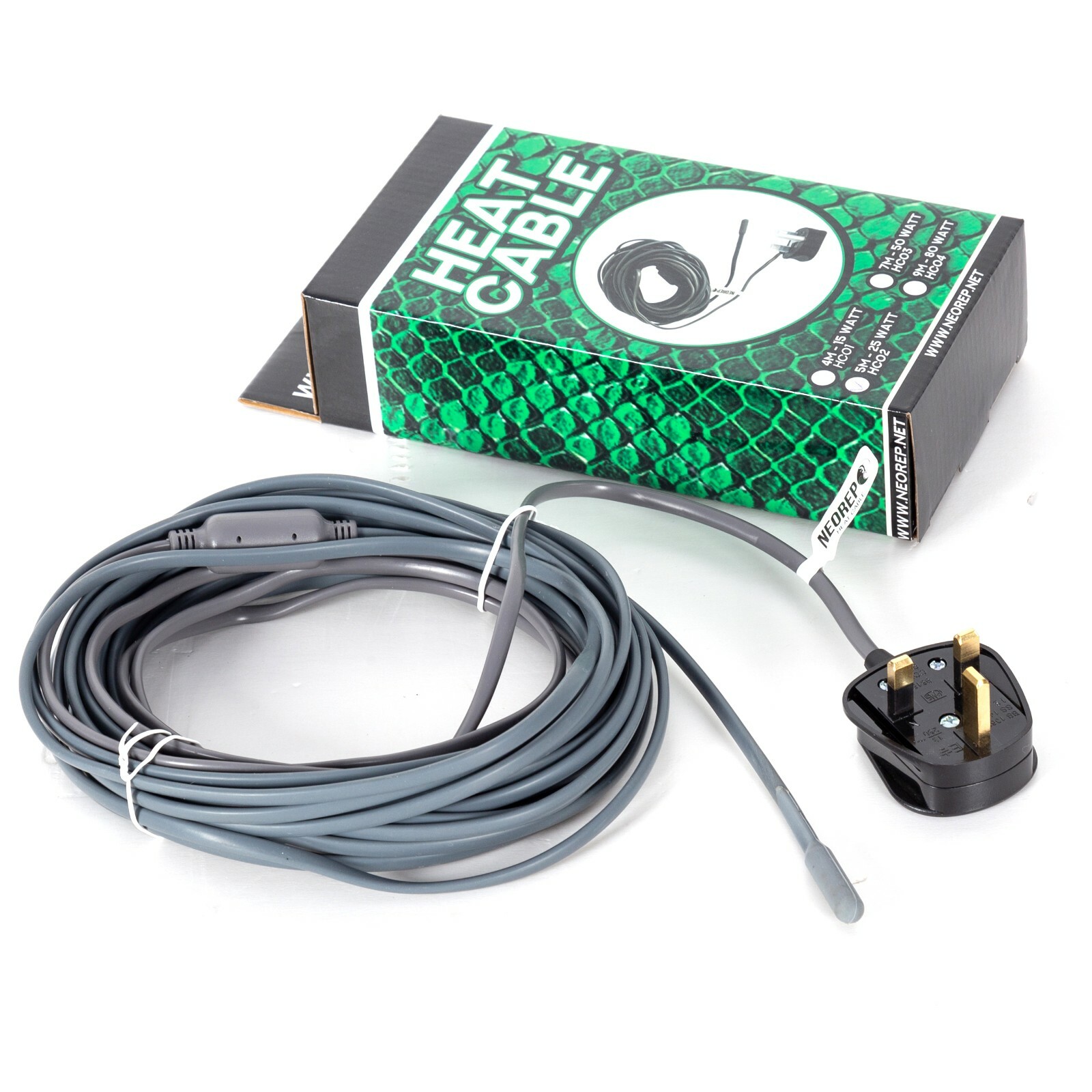 NEOREP Reptile Vivarium Soil Propagator Heat Cable 7 mtrs 50 watts