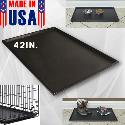 Dog Crate Replacement Pan Plastic Pet Tray Floor Cage Kennel Leak Proof