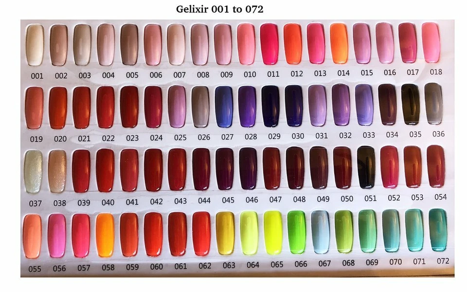 Gelixir Soak Off Gel Polish Matching Duo LED/UV 0.5 oz - Pick Any