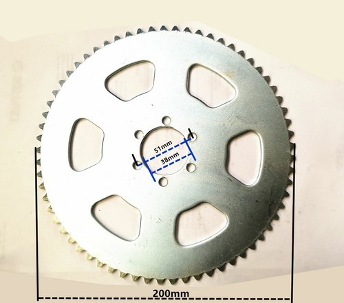 Rear Axle Sprocket 65 Tooth 35 Pitch Go 