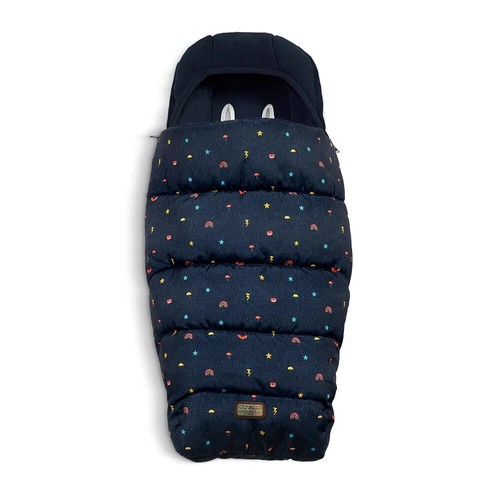 Cosatto Ultimate footmuff in Doodle Days with head hugger for summer or winter - Picture 2 of 5