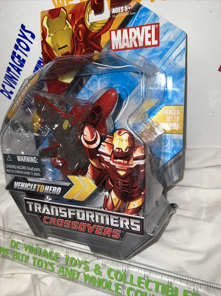 Transformers Iron Man CROSSOVER SERIES Factory Sealed 2008 Marvel - Image 3 of 4