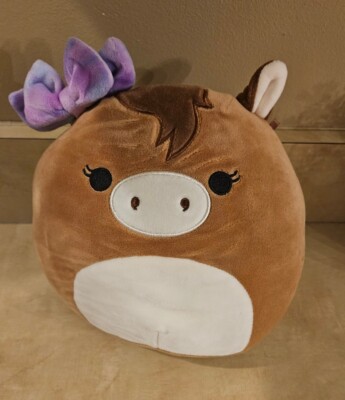 Squishmallow Tomar the Horse 8 Inch Plush Stuffed Animal Brown with Bow 2021