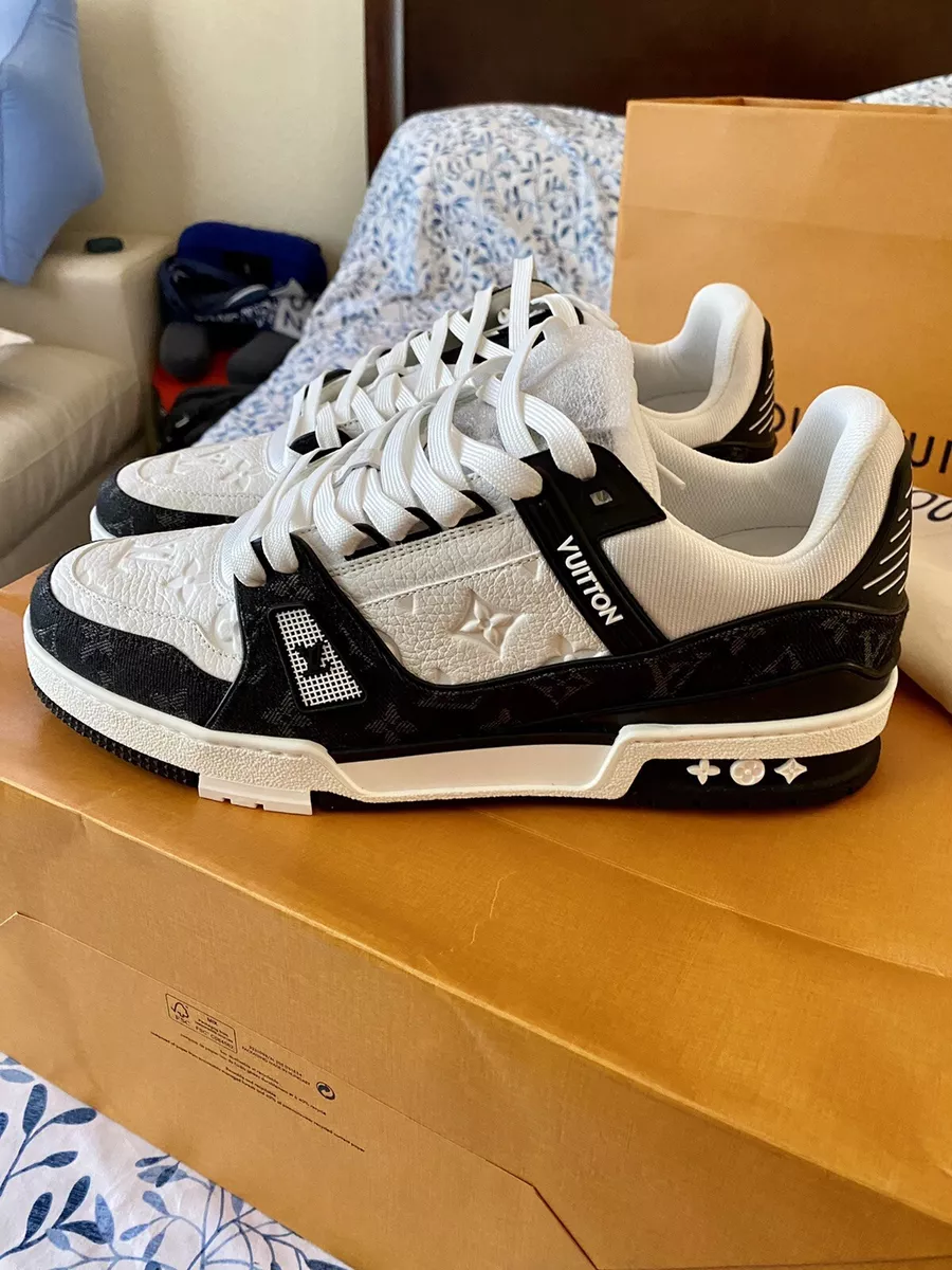 Louis Vuitton Lv Trainer White Black White