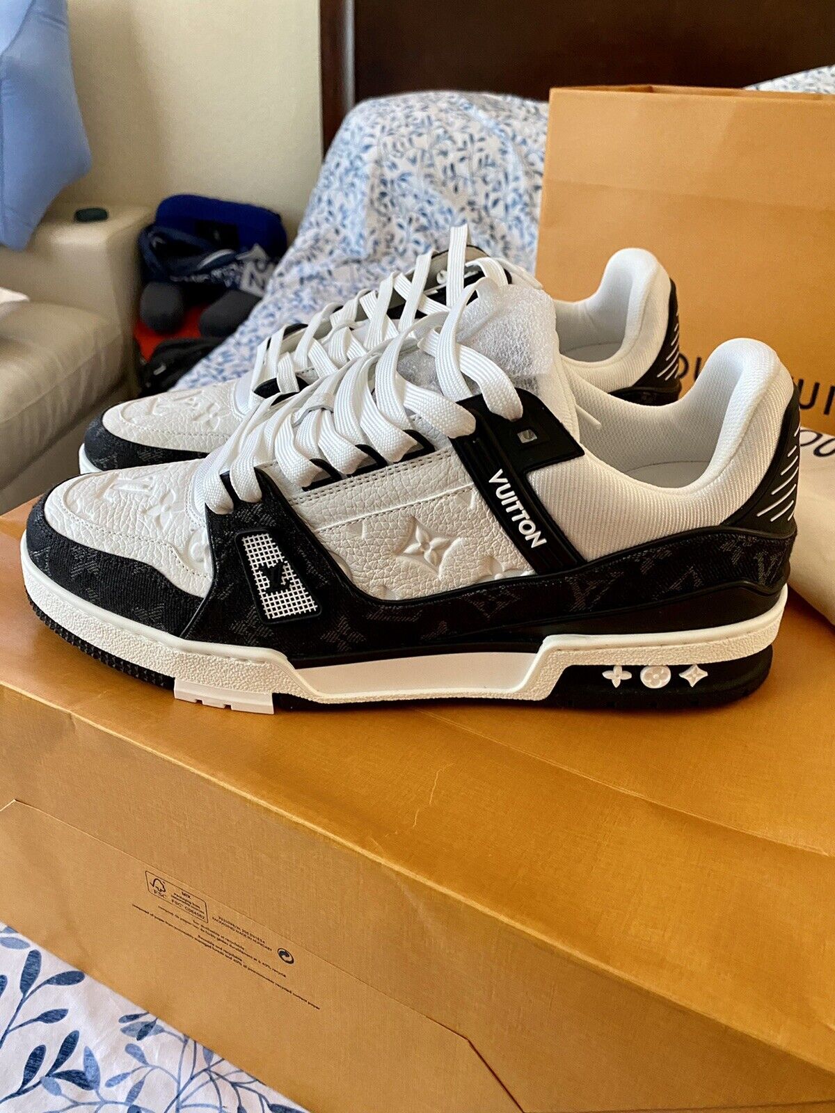 Louis Vuitton LV Trainer White Black