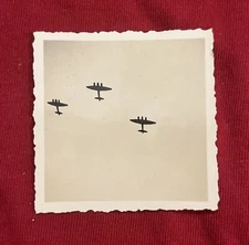 LUFTWAFFE PLANES FLYING IN FORMATION WW2 WWII German Military photo Picture