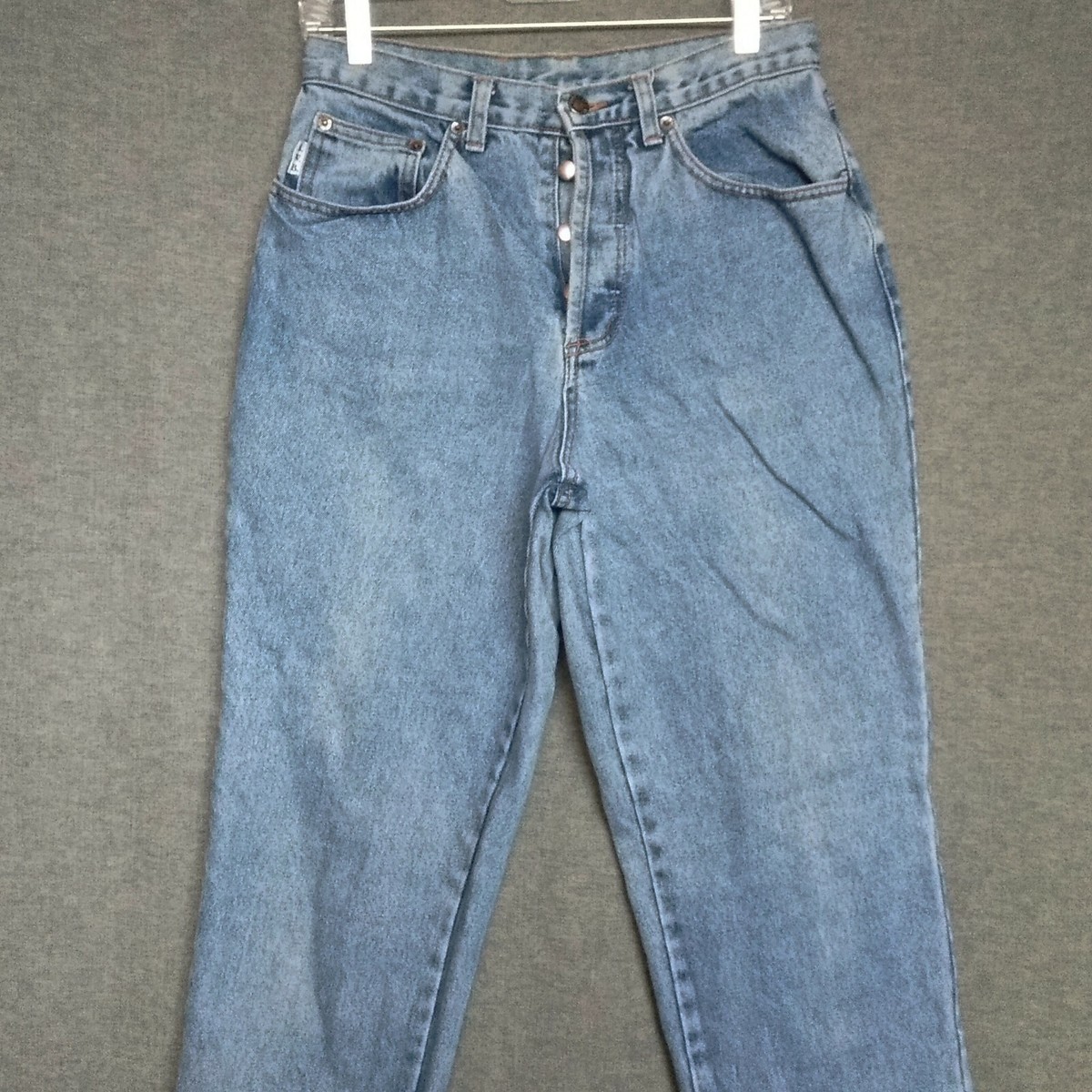 Vtg B.W.B. Denim High Waist Tapered Leg Mom Jeans Sz 13