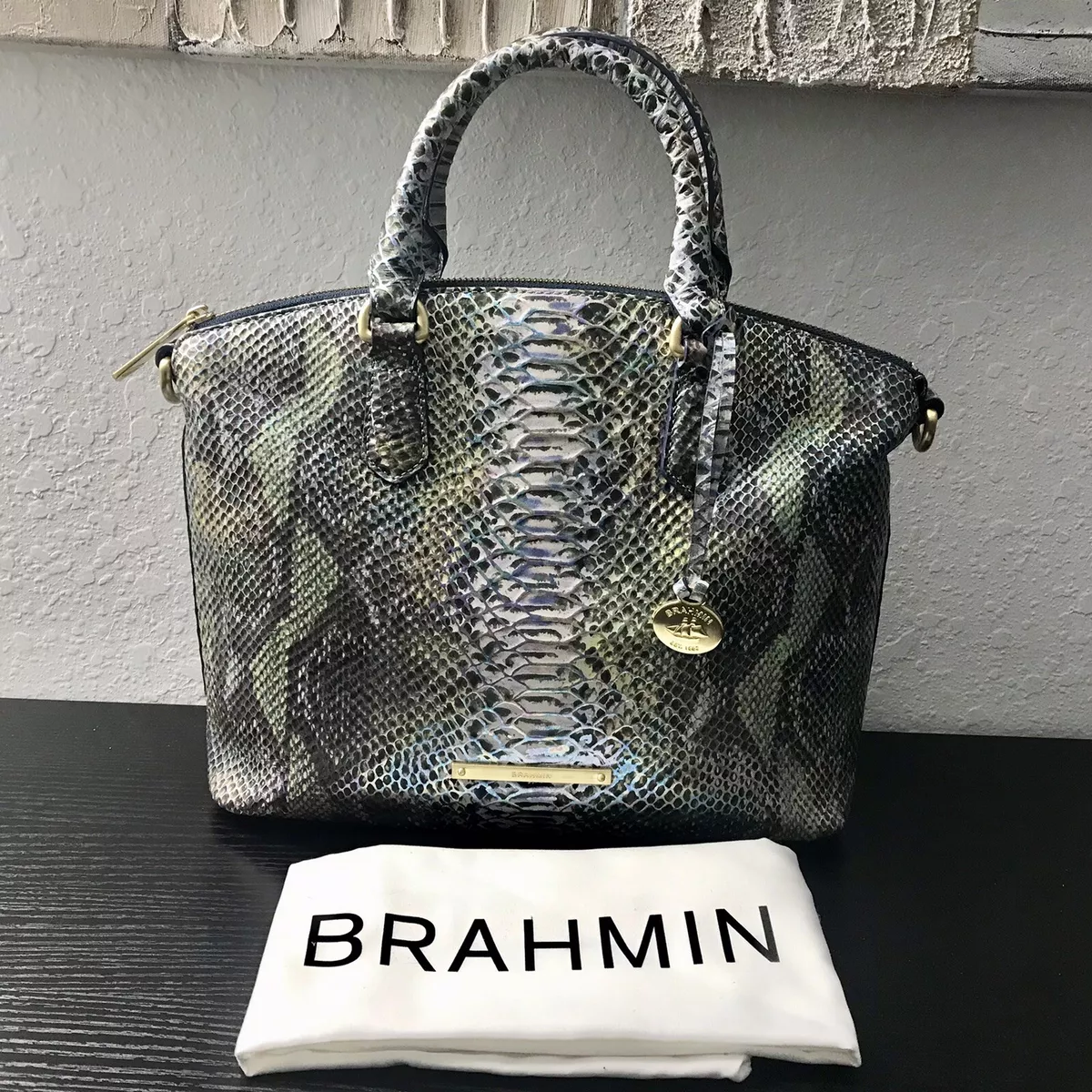Brahmin MOONSTONE OPAL SEVILLE Leather DUXBURY Satchel MEDIUM