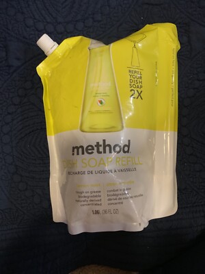 Method~Dish Soap Refill  lemon Mint 36 Oz