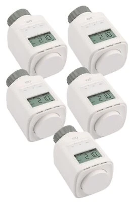 OLYMPIA 5 Stück Elektronischer Thermostat Heizkörperthermostat spart bis 30% Heizkosten