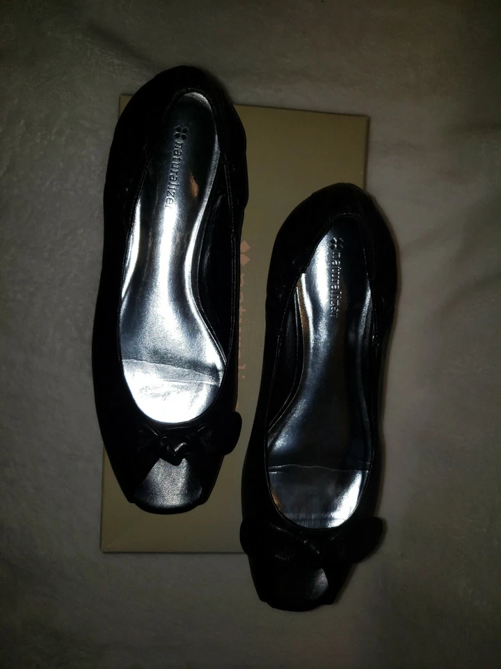 Naturalizer Women's Bow Tie Flat Shoes Black 9.5M - Image 3 of 4