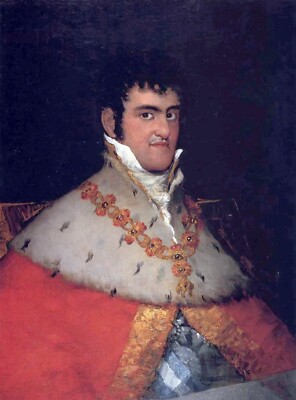 Oil painting Portrait-Of-King-Ferdinand-Vii-Of-Spain-Goya-Oil-Painting Portrait-