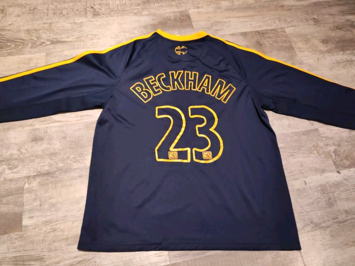 Adidas Los Angeles Galaxy Soccer L/S Jersey #23 David Beckham 3