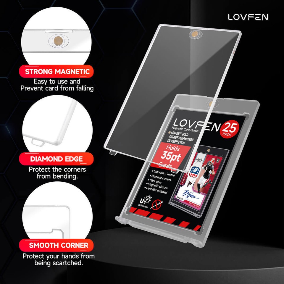 One Touch Card Protector 50pack Magnetic Card Holder For 35PT One Touch Trading Sports Cards ...