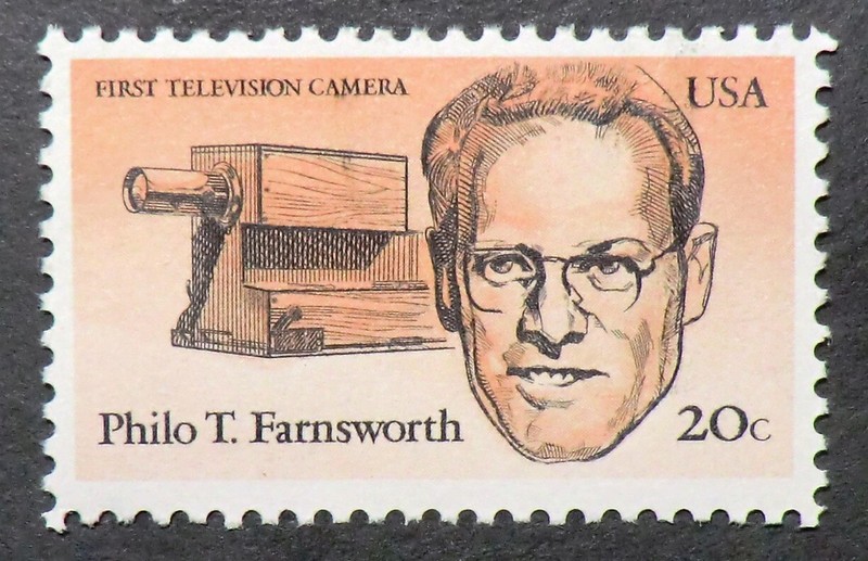 2058 MNH 1983 20c Philo T. Farnsworth Inventors first 1st TV camera television